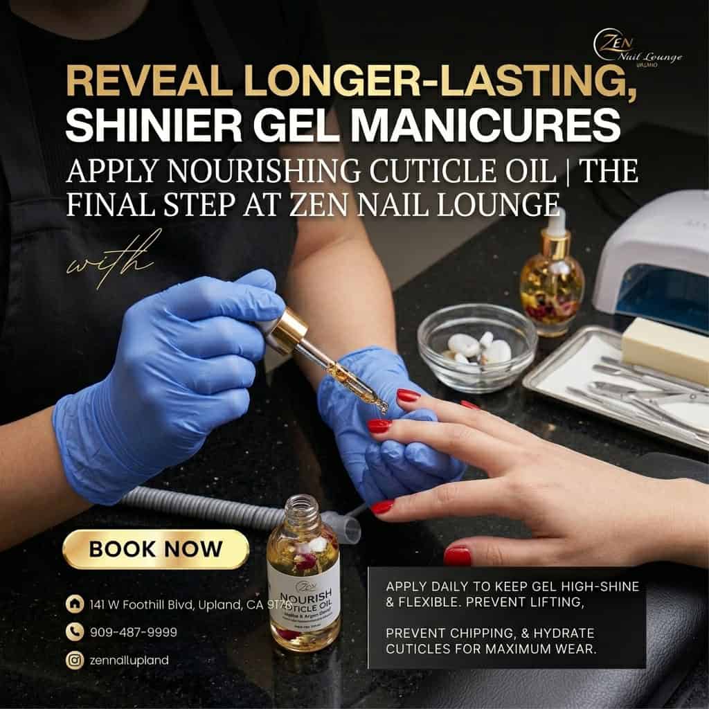 Daily application of premium cuticle oil is a proven method on how to make your gel nails last longer.